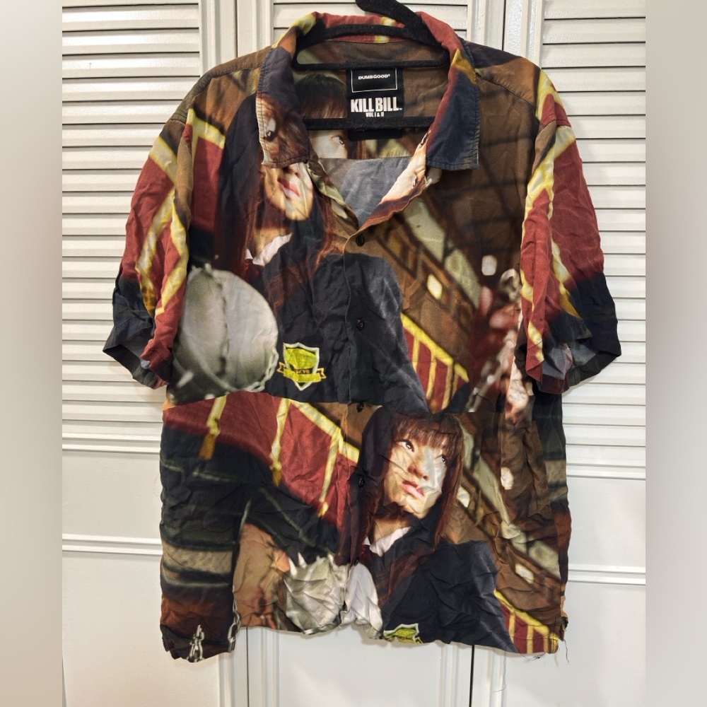 Kill Bill Graphic Button-Up Shirt